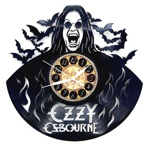 OZZY OSBOURNE vinyl record clock